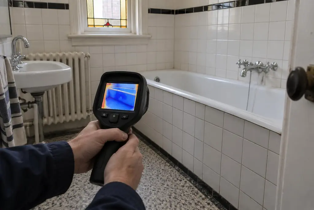 Lekdetectie Nieuwerkerk aan den IJssel – onderzoek in een badkamer van een oudere woning