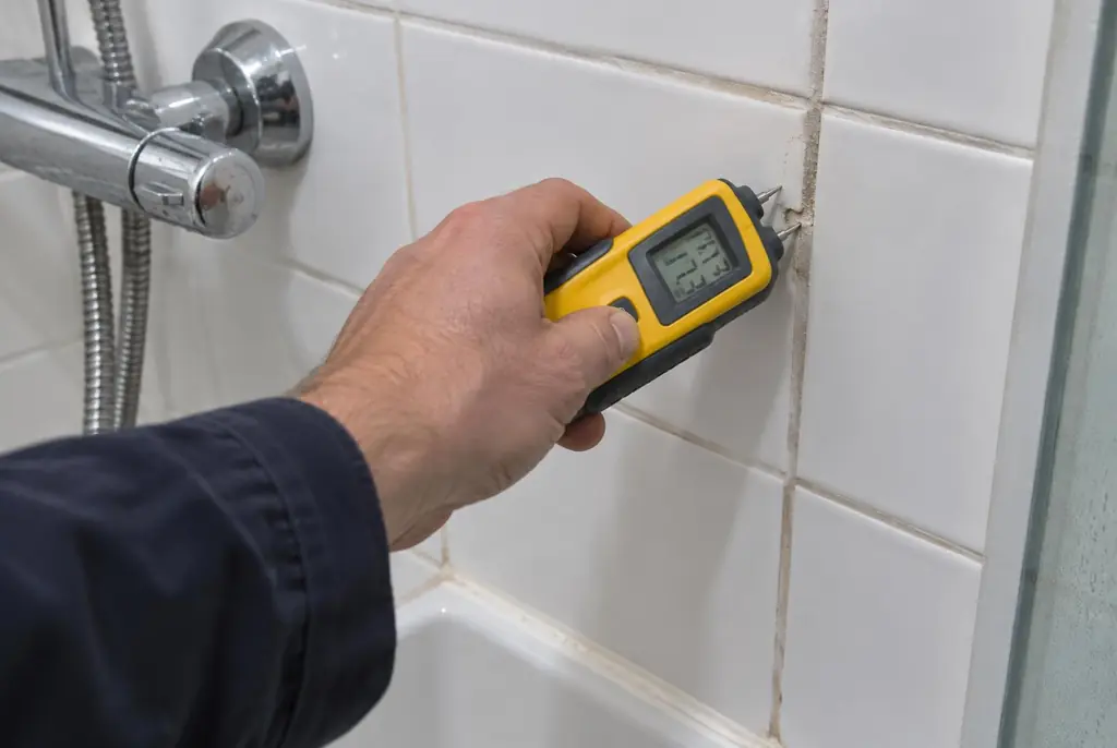 Lekdetectie Nieuwerkerk aan den IJssel – vochtmeter op badkamertegels bij de douche