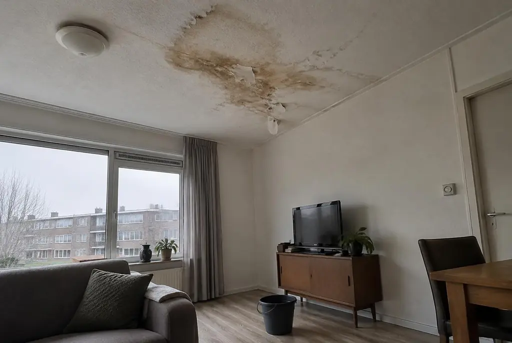 Lekdetectie Nieuwerkerk aan den IJssel – vochtplek op het plafond onder een badkamer